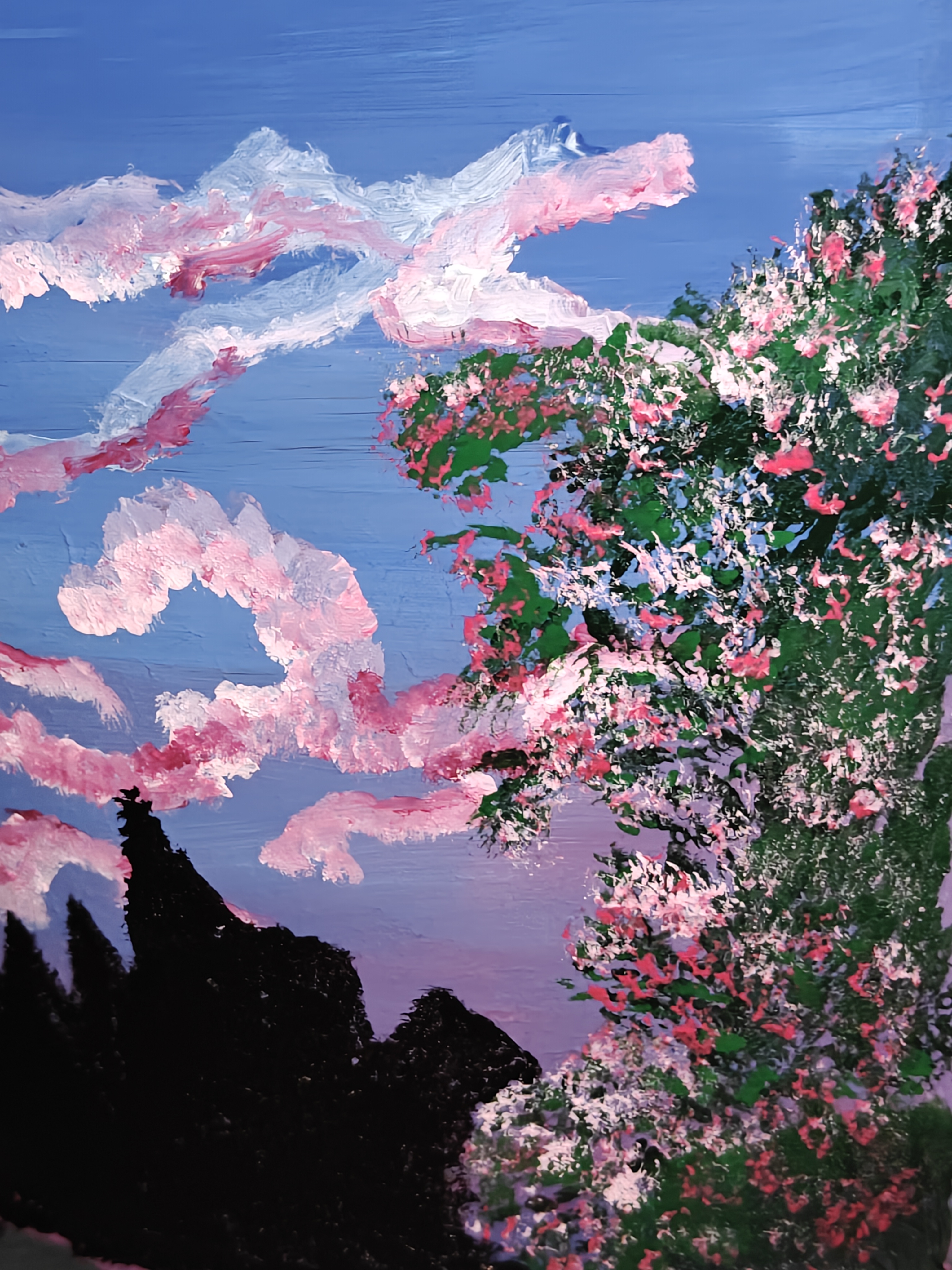 Original large-scale painted surface